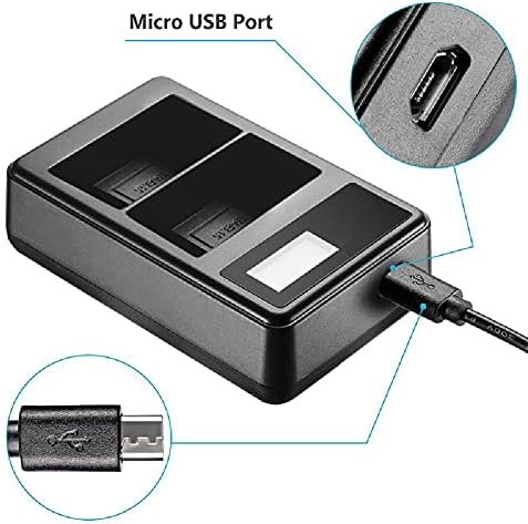 ARCADORA DC5V 1-2A 5-10 W USB Çift Bağlantı Noktaları pil şarj paketi şarj standı için LED Ekran ile Nikon EN-EL15 Pil