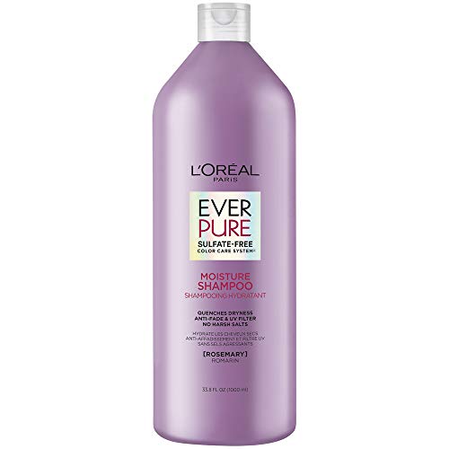 L'Oreal Paris EverPure Nem Sülfatsız Renkli Saçlar için Şampuan, Biberiye, 33.8 Fl; Oz