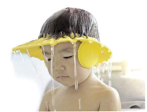 3 ADET Bebek Banyo Duş Şampuan Kap Ayarlanabilir Banyo Koruma Kapağı Yumuşak Su Geçirmez Kulak Koruma Kulak Göz Koruma Şapka