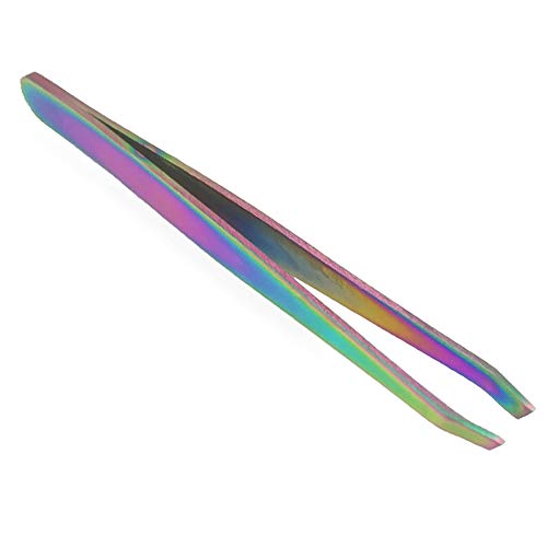 guohanfsh Açılı Eğimli Kaş Cımbız Paslanmaz Çelik Yüz Epilasyon Düzeltici Kirpik Klip Güzellik Makyaj Aracı Renkli