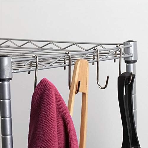 40 Paket Ağır Hizmet Tipi S Kancalar, Giysi Asmak için S Şekilli Kancalar, Mutfak Banyo Yatak Odası Ofis için Metal Çelik Asılı