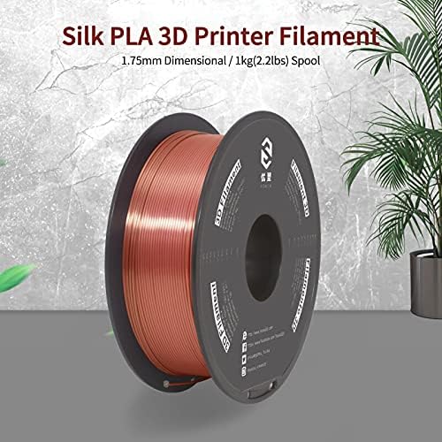 Aibesy Ipek Parlak PLA 3D Yazıcı Filament 1.75 mm Boyutlu Metalik Ipek Doğruluk + / -0.02 mm 1 kg(2.2 lbs) biriktirme Baskı