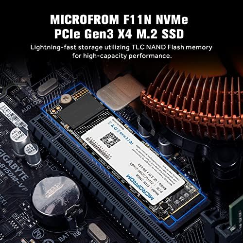 MİKROFROM 256 GB F11N M. 2 SSD NVME PCIe SSD Dahili Katı Hal Sürücü PCIe Gen3X4, M. 2 NVMe 1.3, SSD M. 2 TCL NAND Flash kadar