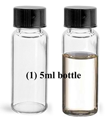 5ML ŞEFFAF Flakon Şişe W / Siyah Vidalı Kapak Parfüm Parfüm Yağı Örnek Konteyner RM2400