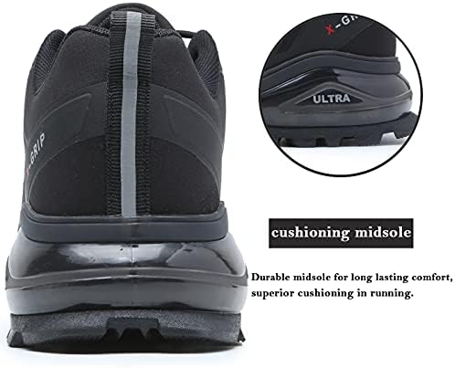 NAIKOYO erkek Trail koşu ayakkabıları-Kaymaz yürüyüş ayakkabıları Nefes Yürüyüş Ayakkabı Atletik Sneaker