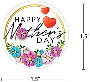 FaCraft Mutlu Anneler Günü Etiketleri Çıkartmalar, 1.5 anneler Günü Hediye Etiketi Çıkartmalar, Çiçek Anneler Günü Presents