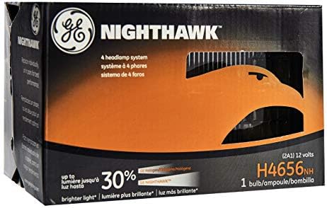 GE Aydınlatma H4656NH Nighthawk Halojen Mühürlü Kiriş Otomotiv Far Ampulü