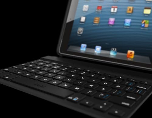 Apple iPad Mini için Arkadan Aydınlatmalı Bluetooth Klavyeli ZAGG Folio Kılıf - Siyah (1. Nesil)