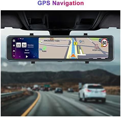 YKQJS-YQ Ayna Dash Kamera için Araba 3 in 1 Araba Ayna Video Kamera 4G LTE GPS Navigator ADAS 1080 P DashCam WiFi Oto Registrator