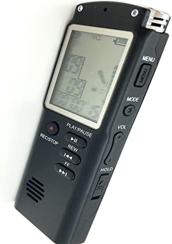FEGOCLT Dijital Ses Kaydedici Bir Tuş Kilidi Ekran Telefon Kayıt Gerçek Zamanlı Ekran MP3 Çalar (Renk: gösterildiği Gibi, Boyutu: