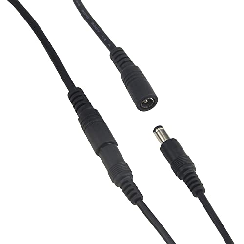 XINMEIWEN 4 Paketi 1 için 2 yönlü DC güç Splitter kablo 5.5 mm x 2.1 mm Y Splitter adaptörü tel için CCTV güvenlik kameraları