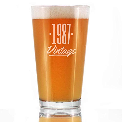 Vintage 1981-Bira Bardağı - 41. Doğum Günü Hediyeleri Erkekler veya Kadınlar için 41-Eğlenceli Doğum Günü Partisi Dekoru-16