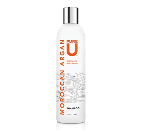 Provitamin B5 içeren Saf U Fas Argan Yağı Şampuanı, Hasarlı, Kuru, Kıvırcık veya Kıvırcık Saçlar için Nemlendirici Şampuan,