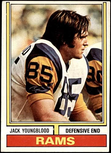 1974 Topps 509 Jack Youngblood Los Angeles Rams (Futbol Kartı) VG/ESKİ Rams Florida
