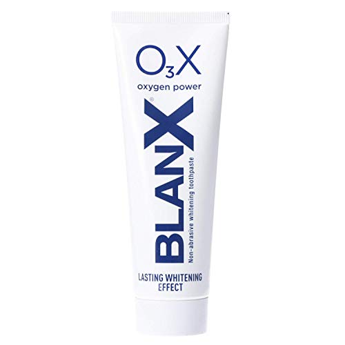 BlanX Pro Parlatıcı Beyazlatma O3X Oksijen Gücü Aşındırıcı Olmayan Peroksit İçermeyen Diş Macunu-75ml (3'lü Paket)