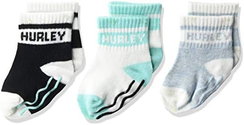 Hurley Baby-Boys 3'lü Günlük Örgü Kavrama Ayak Bileği Çorapları
