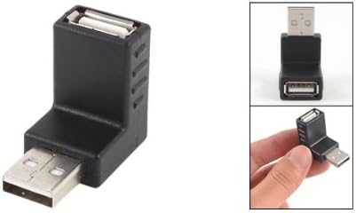 uxcell Dik Açı USB 2.0 Tip A Erkek-Dişi Adaptör Konnektörü