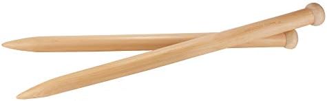 JubileeYarn Jumbo Bambu Örme İğneleri-US 65 (30mm) - 16 Uzun-1 Çift