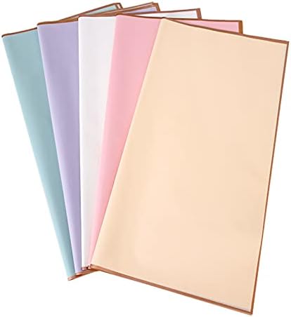 HAİJUNSM Ambalaj Kağıdı 5 ADET Bronzlaşmaya Renk Karalama Defteri Doku Kağıt Çiçek Ambalaj Kağıdı El Sanatları Dekorasyon Hediye
