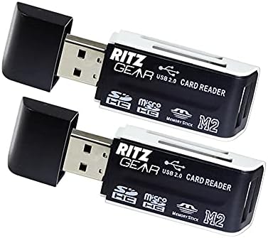 Ritz Dişli Çift USB SD Kart Okuyucu 4'ü 1 arada SD Hafıza Kartı Okuyucu USB 2.0 (3'lü Paket)