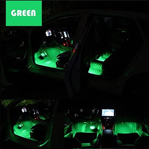 Homyl ıç araba LED ışıkları 4 şeritler,kablosuz dekorasyon, DIY dekor atmosfer ışıkları şerit ışıkları dekoratif lamba kalma