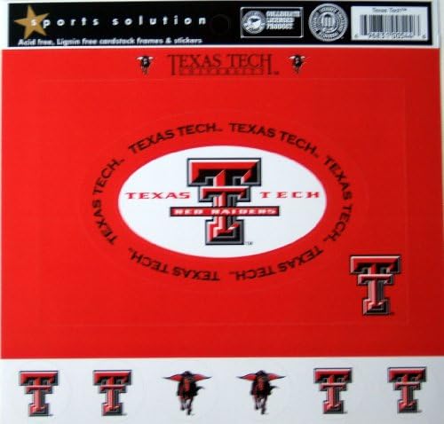 Spor Çözümü Texas Tech Kırmızı Raiders Kart Stoğu Çerçevesi
