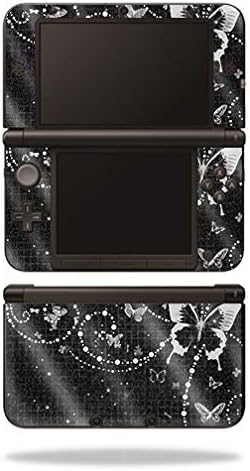 Nintendo 3DS XL için MightySkins Parlak Glitter Cilt Orijinal (2012-2014) - Siyah Kelebek / Koruyucu, Dayanıklı Parlak Parlak