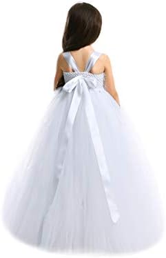 MALİBULİCo El Yapımı Kabarık Çiçek Kız Tutu Elbise Düğün ve Doğum Günü Photoshoot için