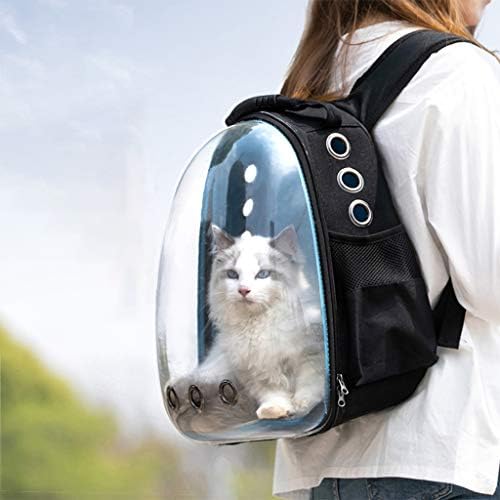 ForHe Taşınabilir Seyahat evcil hayvan taşıyıcı Sırt Çantası, Şeffaf Uzay Kapsülü Kabarcık Tasarımı, 4 Renk İsteğe Bağlı Kedi