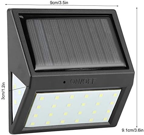 30 LED güneş adım ışık, su geçirmez güneş merdiven ışıkları, otomatik ındüksiyon sensörü güneş duvar lambası avlu ışık ile