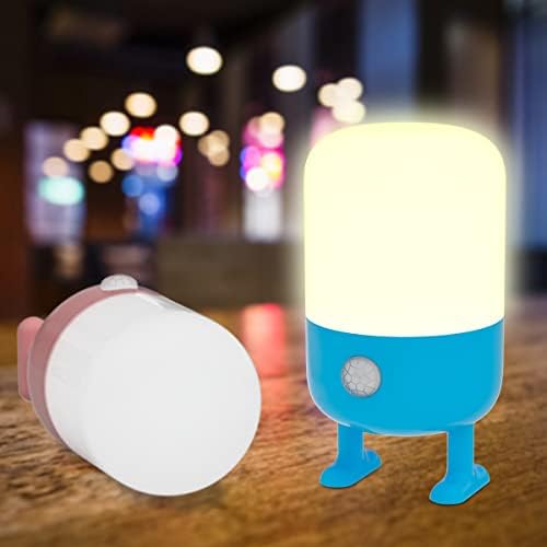 DEEPLİTE gece ışıkları çocuklar için, bebek kreş lamba ile göz bakımı yumuşak ışık, otomatik hareket sensörü başucu lambası