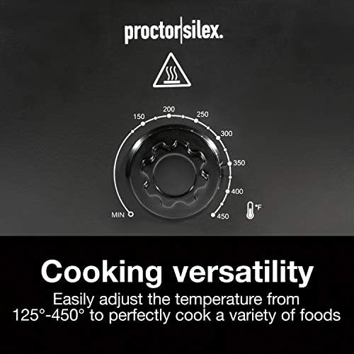 Proctor Silex Değişken Sıcaklık Kontrollü ve Çıkarılabilir Tavalı 24 Kiloluk Hindi Kavurma Fırını, 18-Quart, Siyah (32200)