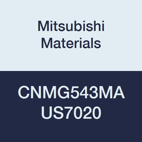 Mitsubishi Malzemeleri CNMG543MA US7020 Karbür CN Tipi Negatif Tornalama Ucu Delikli, Sabit Kesim, Kaplamalı, Eşkenar Dörtgen