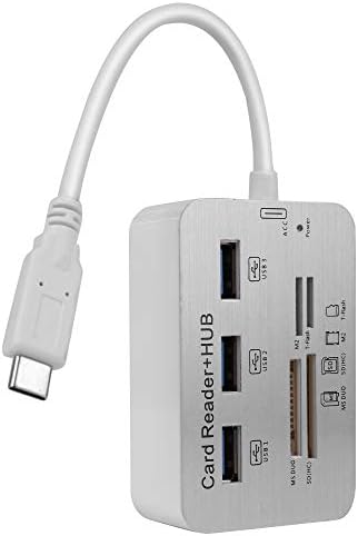 SUM 7-İn-1 USB C Hub Adaptörü Bellek Okuyucu Tutucu Hunderbolt 3 USB-C pass-through SD/Mikro Kart için MacBook Pro 2018/ 2017
