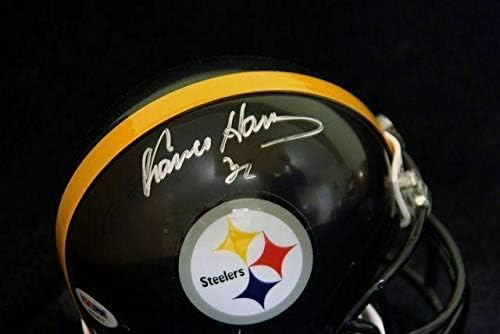 Franco Harris İmzalı Pittsburgh Steelers Mini Kask PSA / DNA İmzalı NFL Mini Kasklar