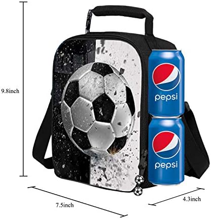 Öğle yemeği çantası, 2019 Yükseltme Yalıtımlı Futbol öğle yemeği çantası-Su Geçirmez Kullanımlık yemek kabı Taşınabilir Yemek
