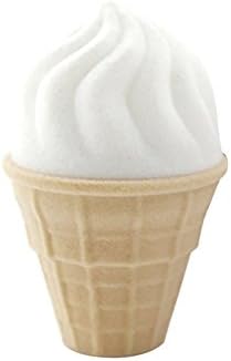 Mallofusa Dondurma Şekli Küpe Yüzük Sikke Kolye Takı Hediye Kutusu Kasa Önerisi, Nişan (Bej)