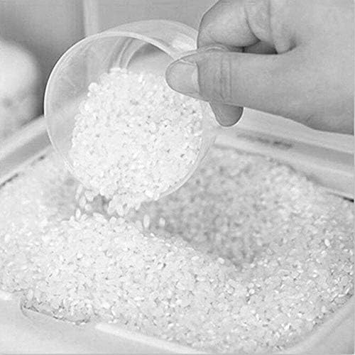 Mühürlü gıda saklama kabı 10 kg Pirinç saklama kapaklı kutu Plastik Nem Geçirmez Pembe Tahıl Kapları Mutfak Tahıl saklama kutusu