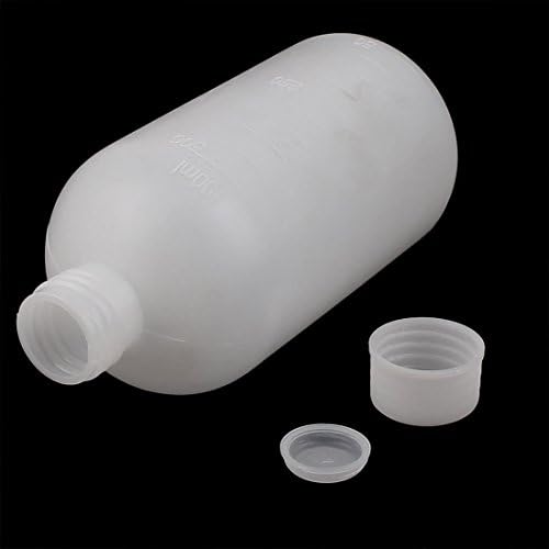 EuısdanAA 2 Adet 500 ml Laboratuvar Kimyasal saklama kutusu Plastik Dar Ağızlı Şişe (Botella plástica de boca estrecha de la