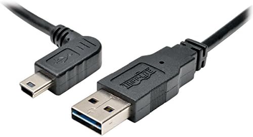 TRİPP LİTE 3-Feet USB 2.0 Evrensel Geri Dönüşümlü Kablo A'dan Le-Feet Açısına 5-Pin Mini B, Siyah (UR030-003-LAB)
