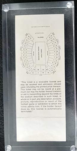 1971 Super Bowl V NADİR Tam Bilet Baltimore Colts vs Dallas Cowboys Mavi Var VG