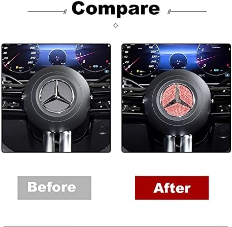 TopDall Direksiyon Bling Kristal Amblem Aksesuar İç Decal Sticker Mercedes-Benz için Uyumlu