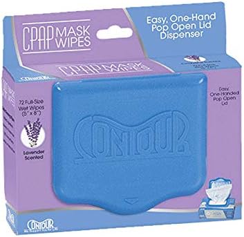 Kontur CPAP Maske Temizleyici Mendil - Doğal Temiz CPAP Malzemeleri için Tüy Bırakmayan veya Kalıntı Bırakmayan Formül-Günlük