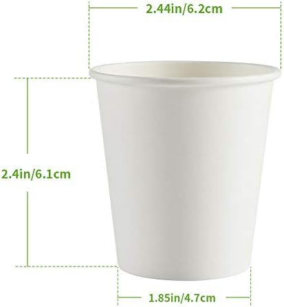 200 paket 4 oz Espresso Kağıt Bardaklar Beyaz Tek Kullanımlık Kahve Fincanları Sıcak / Soğuk İçecek İçme Bardağı SPRİNGPACK
