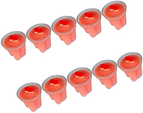 HEMOTON 10 adet Mini Tatlı Fincan Şeffaf Plastik Mus Bardak Bardak Tek Kullanımlık Kullanımlık Parfe Meze Fincan Kaseler Jöle