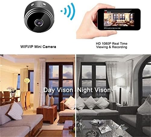 Wenini HD 1080 P Mini Kamera Kablosuz WiFi güvenlik kamerası Gece Görüş Döngü Kayıt 1080 P ve 720 P Hareket Algılar 6 Mini