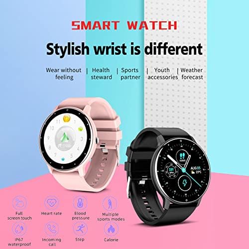 Niaviben akıllı saat Su Geçirmez HD 1.28-inç Ekran Spor Pedometre Bluetooth Spor Bilezik Smartwatch Çocuklar ve Yetişkinler