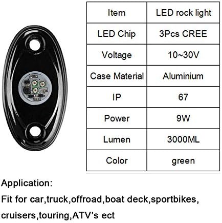 TIDO 4 bakla LED kaya ışık kiti için Jeep ATV SUV Offroad araba kamyon tekne Gövde altı Glow Trail Rig lamba Underglow LED