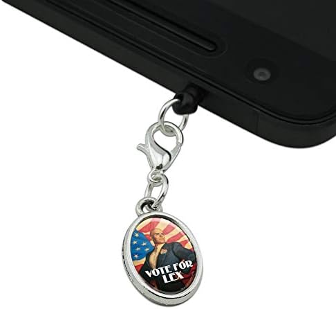 GRAFİKLER ve DAHA FAZLASI Lex Cep Telefonu Kulaklık Jakı için Superman Oyu Oval Çekicilik iPhone iPod Galaxy'ya uyar