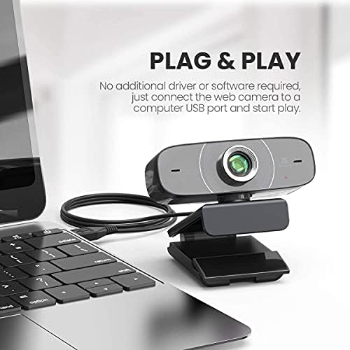 Webcam 1080 P Mikrofon ile HD Web Kamera, Vitade 826 M USB Bilgisayar Web Kamera Video Kamera Akışı için Oyun Konferans Mac